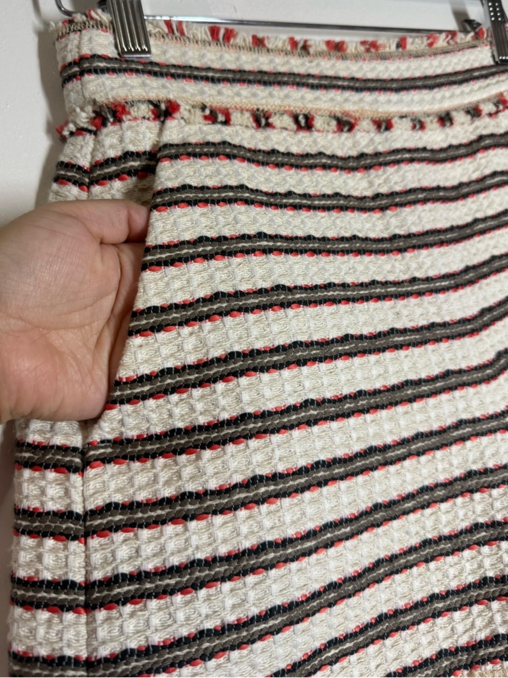 Zara Tweed Jacquard High Rise Shorts - Picture 4 of 6